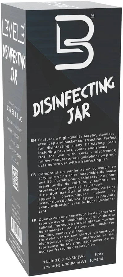 Level 3 Acrylic Disinfecting Jar